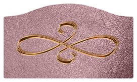 DASHELL-601-CP-SH-OR Copper Scroll Shimmer Orchid Background